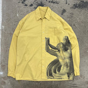 Interlinked Print Button Long Sleeve Shirt
