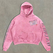money print hoodie