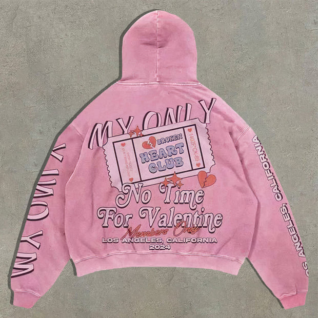 money print hoodie
