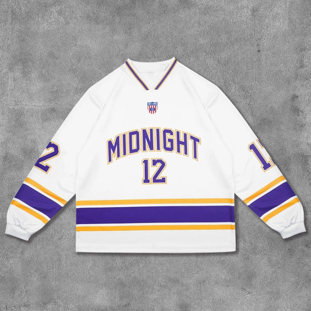 No.12 Printed Long Sleeve Jersey