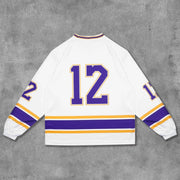 No.12 Printed Long Sleeve Jersey