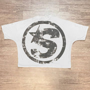 Saint Jesus Print Short Sleeve T-Shirt