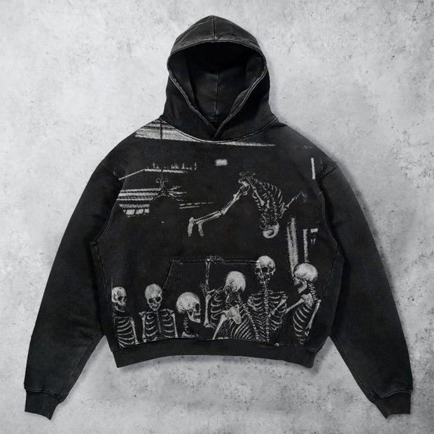 Retro Hip Hop Casual Fashion Hoodie