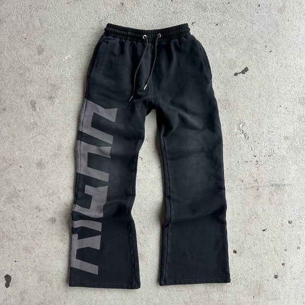 Casual letter print trousers