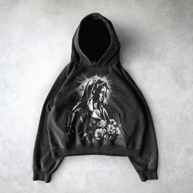 Vintage Madonna Print Hoodie