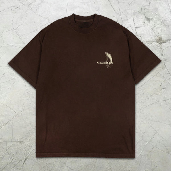 Dove of Peace Graphic Print Short Sleeve T-Shirt