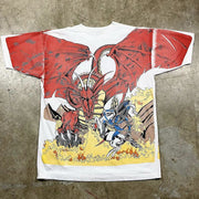 Men's personality street style printed round neck short sleeves