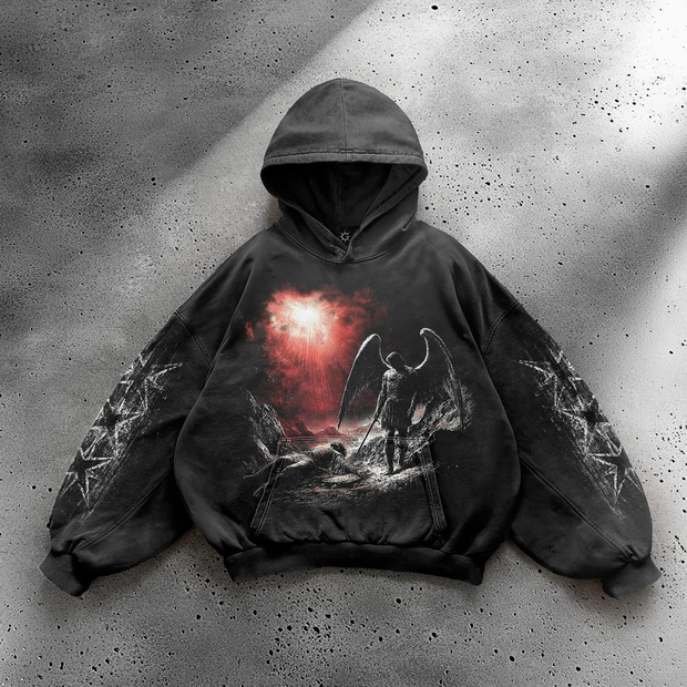 Custom God Graphic Print Hoodie