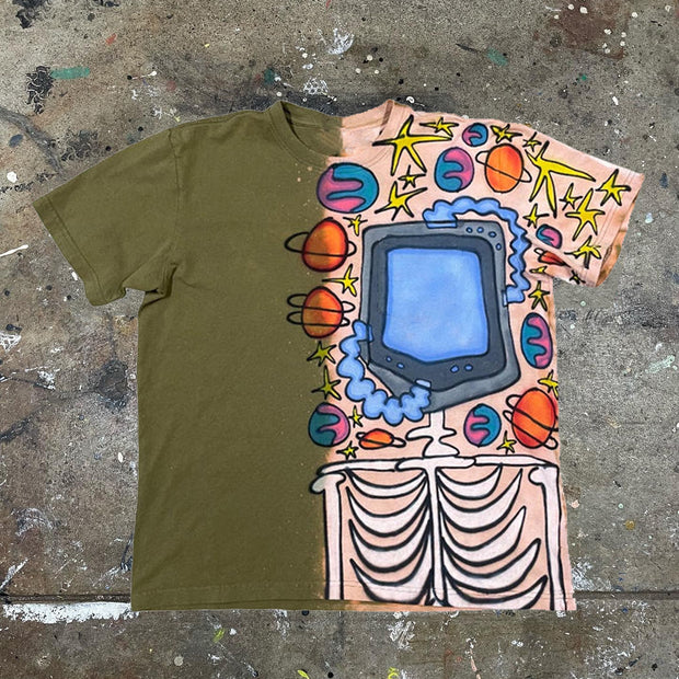 Multi-element Mix Print Short Sleeve T-Shirt