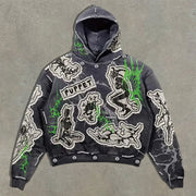 Vintage Personalized Print Hoodie