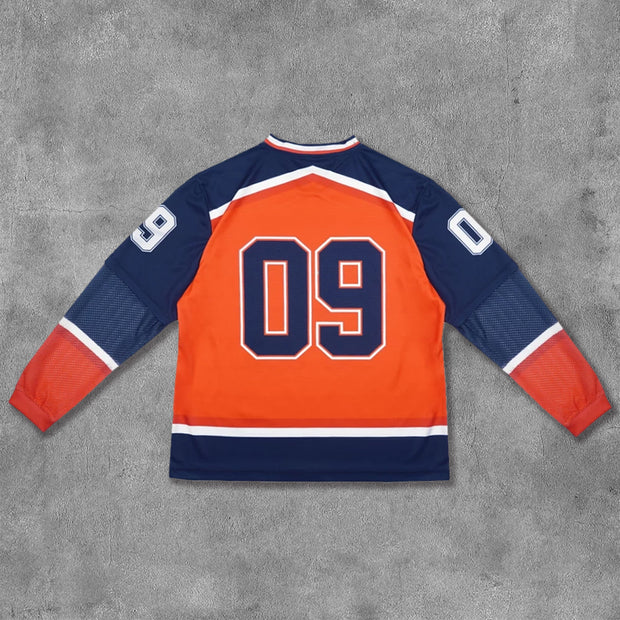 Fake Two No.09 Printed Long Sleeve Jersey