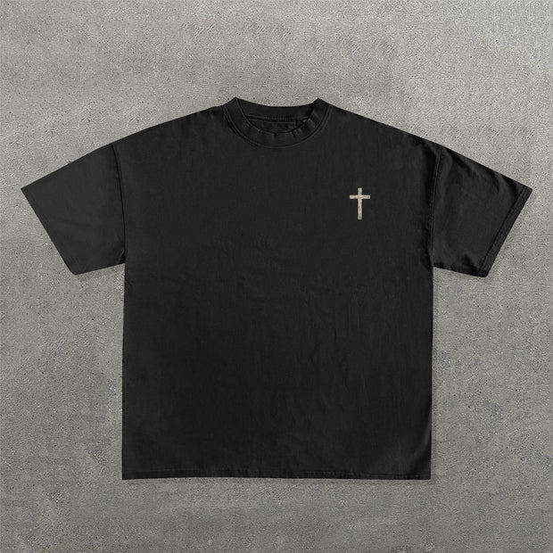 God Is Not Wrong Print Short Sleeve T-Shirt