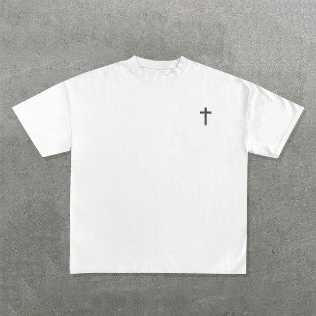 God Is Not Wrong Print Short Sleeve T-Shirt
