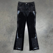 Casual Street Stitching Denim