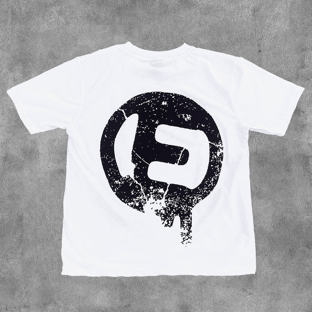 Who Is East Goons Print Short Sleeve T-Shirt