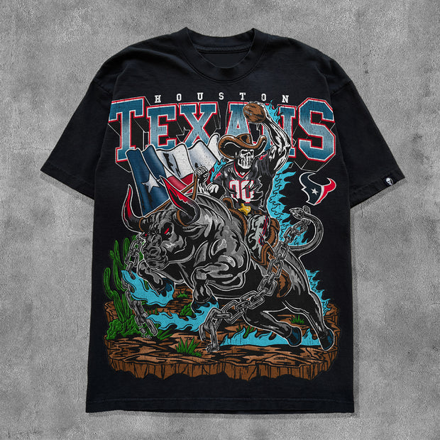 American Football Team Animal Print Short Sleeve T-Shirt