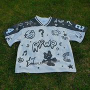 Personalized contrasting print No. 24 jersey