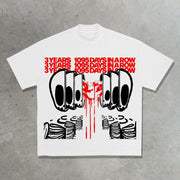 3 YEARS 1095 DAYS IN ROW printed T-shirt