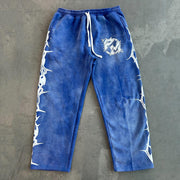 Thorn casual street retro washed sweatpants