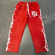 Thorn casual street retro washed sweatpants