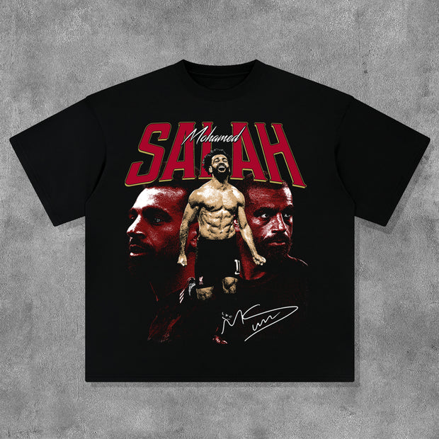 Footballer Egyptian King Print Short Sleeve T-Shirt
