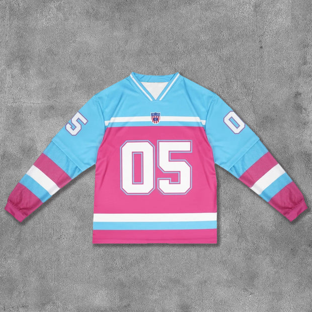 Fake Two No.05 Printed Long Sleeve Jersey