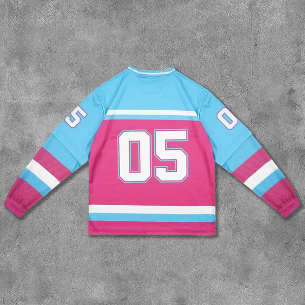 Fake Two No.05 Printed Long Sleeve Jersey