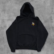 American Football Letters Print Long Sleeve Hoodies