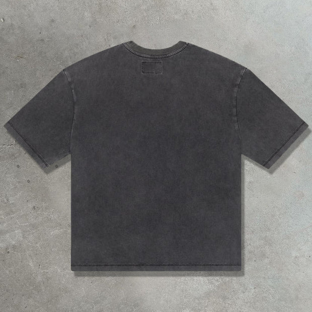 Romantic Skull Casual Street Vintage T-shirt