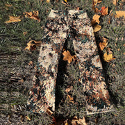 Retro trendy floral print tapestry pile pants