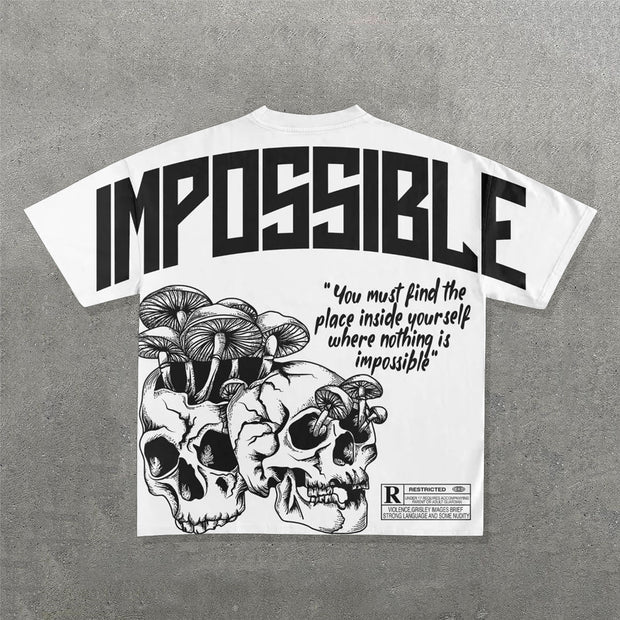 Fashion Impossible Print Short Sleeve T-Shirt