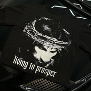 Fake Two Jesus Living To Prosper Print Long Sleeve T-Shirt