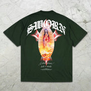Virgin Mary graphic print short-sleeved T-shirt