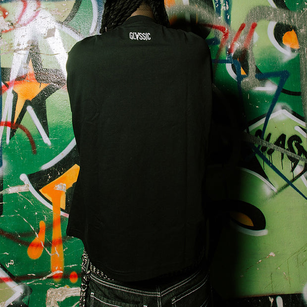 Green Skull Casual Streetwear Long Sleeve T-Shirt