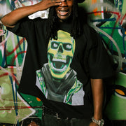 Green Skull Casual Streetwear Long Sleeve T-Shirt