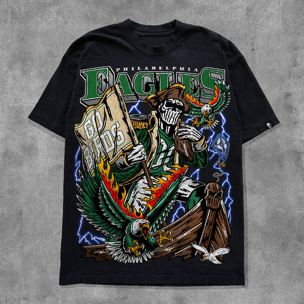 Personalized Super Bowl Print Short Sleeve T-Shirt