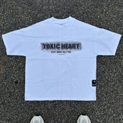 One Heart Print Short Sleeve T-Shirt