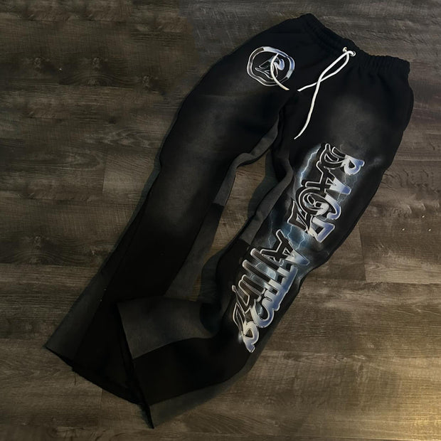 Casual street print trousers