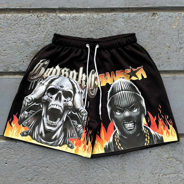 Death Thug Casual Street Mesh Shorts