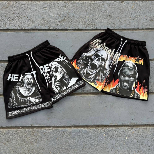 Death Thug Casual Street Mesh Shorts
