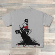 Peace Print Short Sleeve T-Shirt