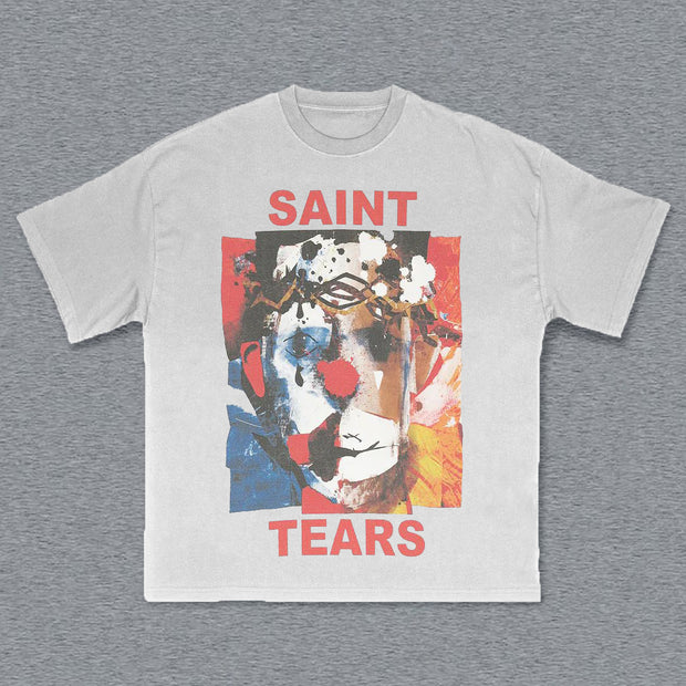 Clown Print Short Sleeve T-Shirt