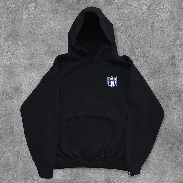 American Football Team Player Print Long Sleeve Hoodies