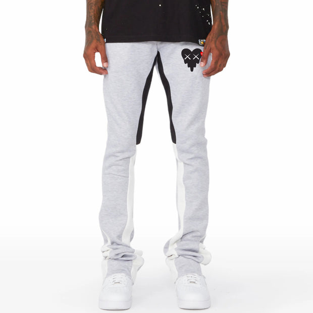 Funny Hearts Print Pocket Flared Trousers