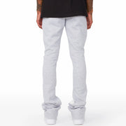 Funny Hearts Print Pocket Flared Trousers