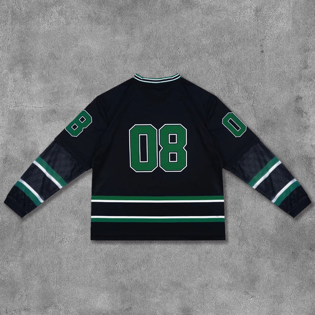 Fake Two No.08 Printed Long Sleeve Jersey