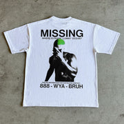 I Like The Color Green Print Short Sleeve T-Shirt