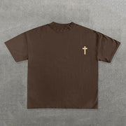Make God The Center Of Your Life Print Short Sleeve T-shirt