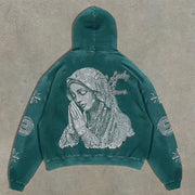 Madonna print hoodie