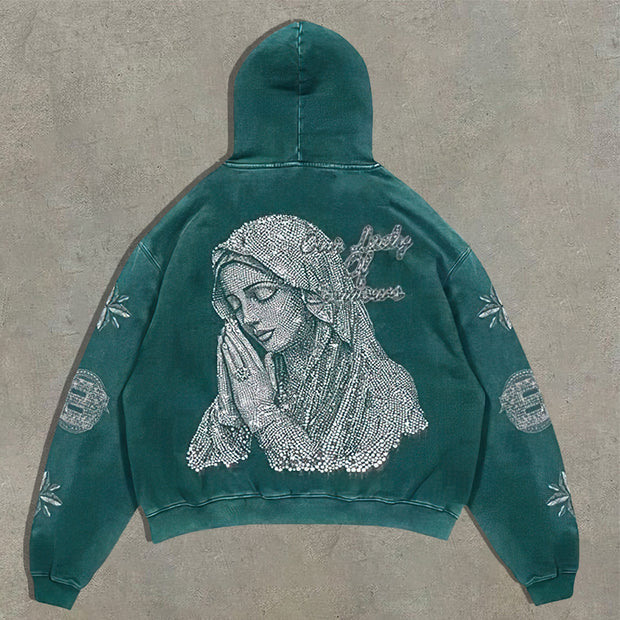Madonna print hoodie